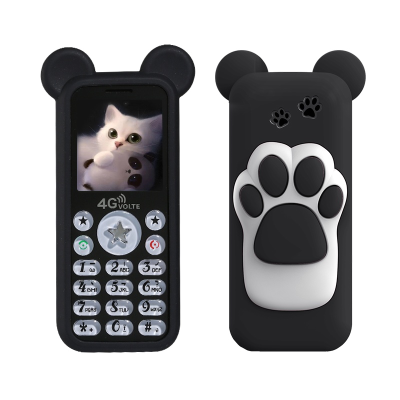 [4G全网通]朵唯W88儿童手机小学生戒网瘾可爱卡通男女款定位迷你非智能移动联通电信版小孩初高中生卡片手机只可以打电话无摄像头