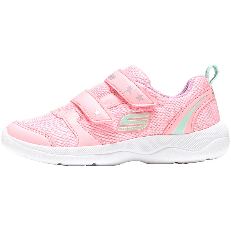 Skechers斯凯奇童鞋休闲鞋轻便魔术贴女小童运动鞋82119N. 82119N/PNK粉红