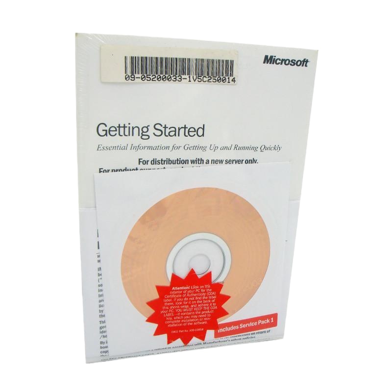 微软原装正版windows server 2003 英文标准版 5用户 简包COEM SP1