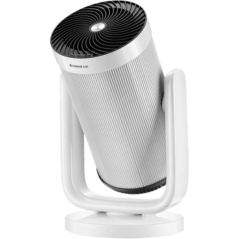 志高(CHIGO)取暖器遥控电暖器家用大面积升温 工业风广角摇头暖风机小钢炮ZNL-25T15Y白色遥控款