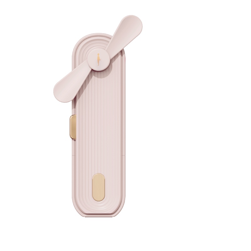 冇心liberfeel小风扇便携式手持迷你小型usb充电可爱女随身携带学生宿舍超静音桌面办公室户外多功能大风力-粉色