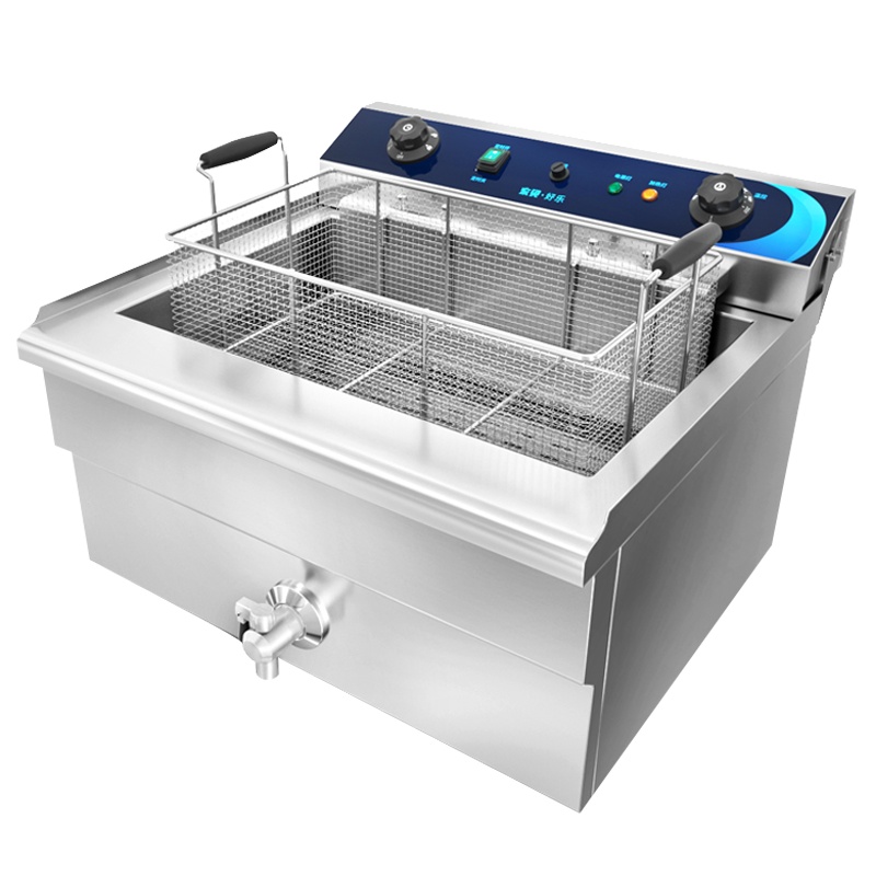 东贝好乐油炸锅商用EF-301V电炸炉单缸电炸锅大容量炸鸡油条薯条机油炸机