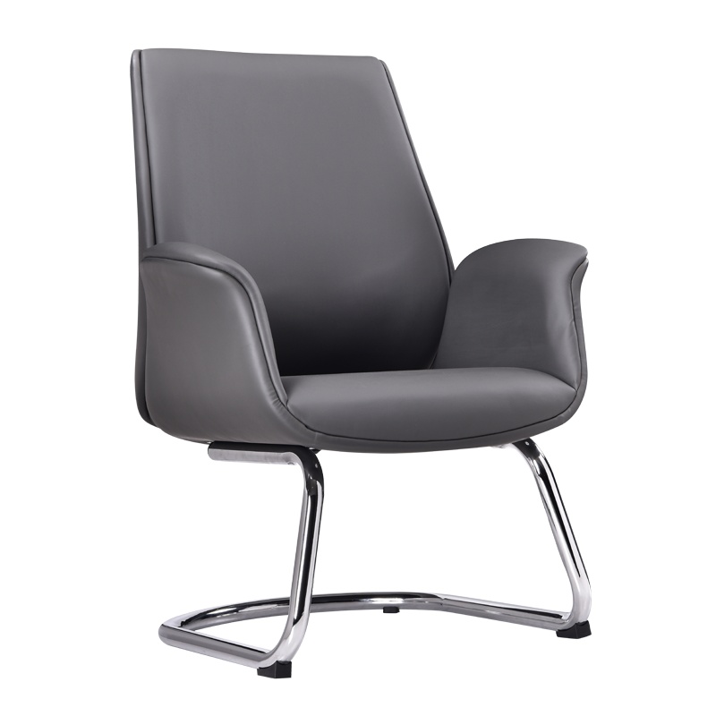 永格弓形椅电脑椅家用老板椅真皮办公椅子会议椅学生书桌椅可旋转座椅