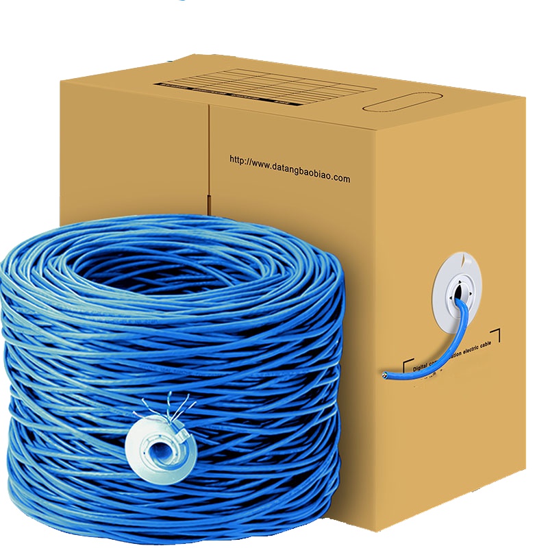 六类网线305米 千兆高速网络线缆POE供电监控线305米 家装高速网线