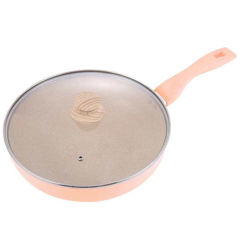 乐扣乐扣(LOCK&LOCK)不粘炒锅平底锅家用炒菜锅电磁炉锅炒锅煤气灶专用不粘锅CAW2815LPIK 28cm