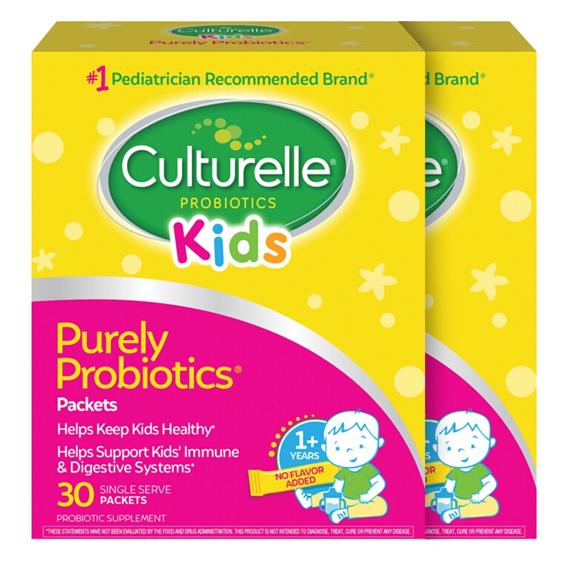 [2盒装有效期25年5月]原装进口美国康萃乐Culturelle益生菌婴幼儿LGG益生菌粉30支/盒宝宝营养素 调理肠胃