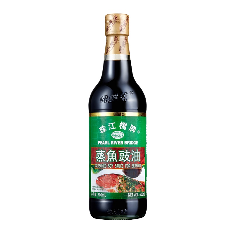 广东老字号珠江桥牌蒸鱼豉油500ml*2清蒸鱼酱油海鲜酱油珠江桥