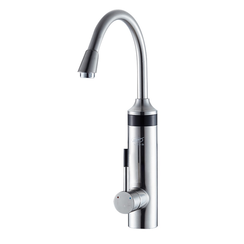 飞羽电FY-6E-2不锈钢速热式电热水龙头快速热厨卫电热水器1秒热冷热水两用温度显示下进水洗碗洗菜小厨宝