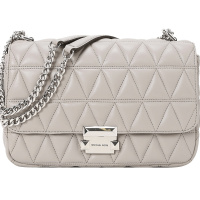 MICHAEL KORS 迈克科尔斯 SLOAN 口盖包 单肩包 斜挎包 锁扣绗缝皮30S7SSLL3L银扣