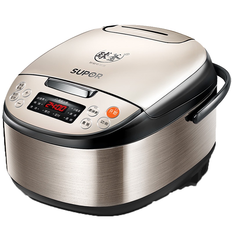苏泊尔(SUPOR) 电饭煲 CFXB40FC9033Q-75 电饭锅4L容量球釜内胆拉丝不锈钢机身预约功能 立体式加热