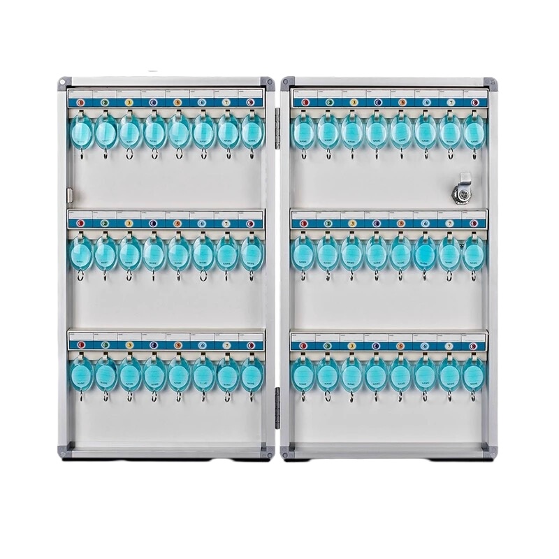 得力 50801 48位 480*63*276 铝合金钥匙管理箱 银色（一个装）可定制