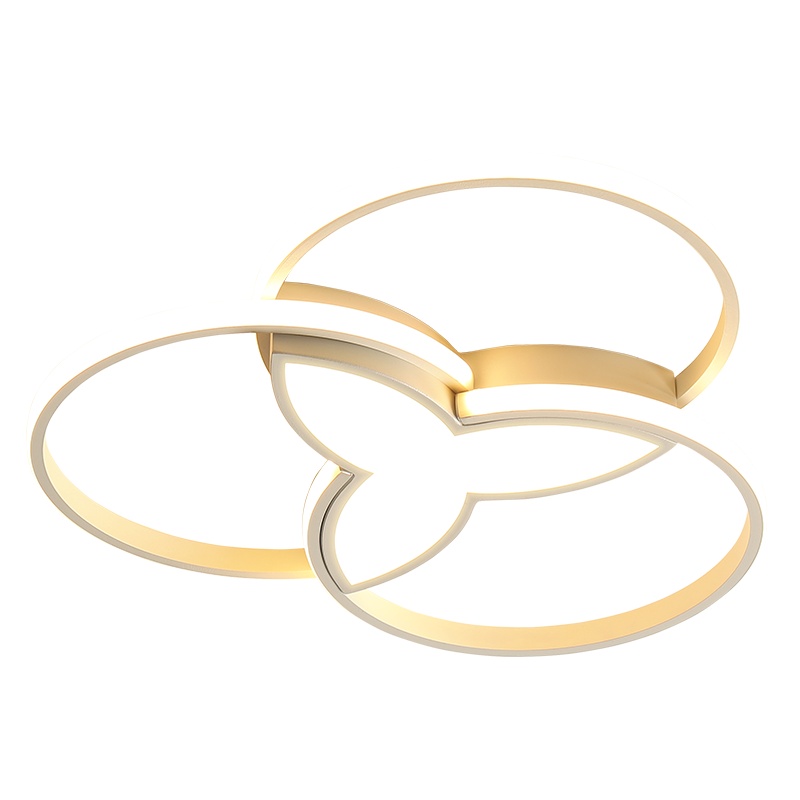 品拓(PINTUO)灯具客厅灯简约三花设计现代卧室灯吸顶灯圆环北欧风led餐厅卧室书房铁艺灯饰