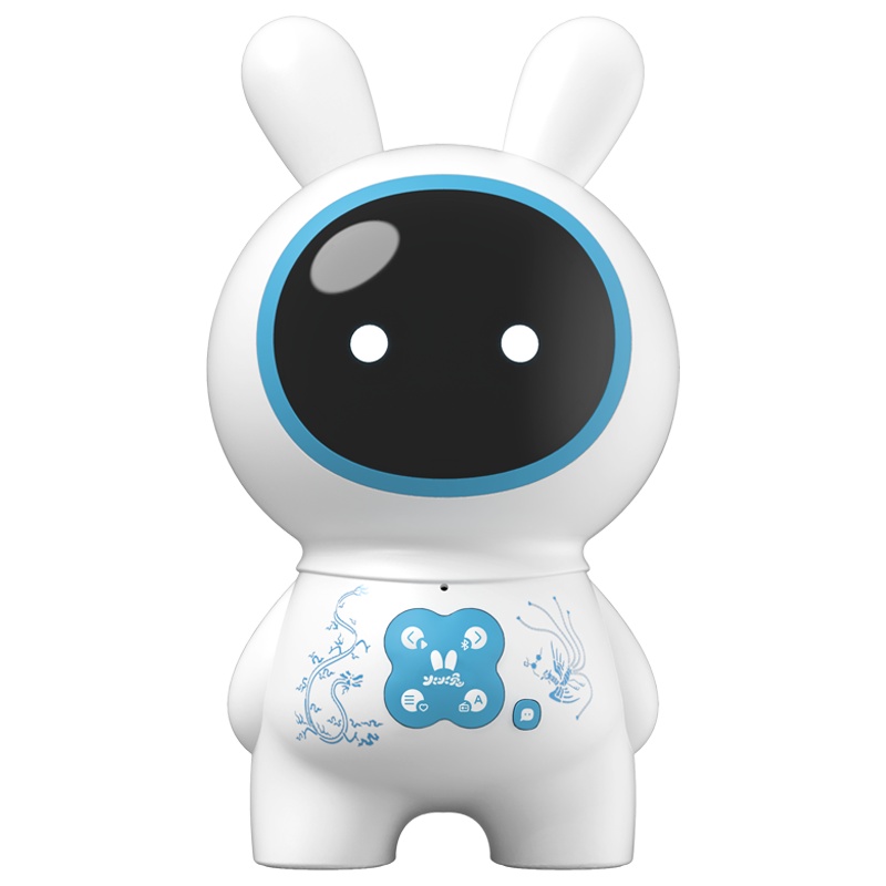 火火兔绘本阅读机器人J7故宫版儿童英语早教学习机语音对话男孩女孩玩具 蓝色