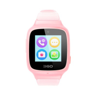 360(360)儿童电话手表se3plus W705 智能语音问答拍照GPS定位 防水 智能儿童学生腕式手机手环 粉色