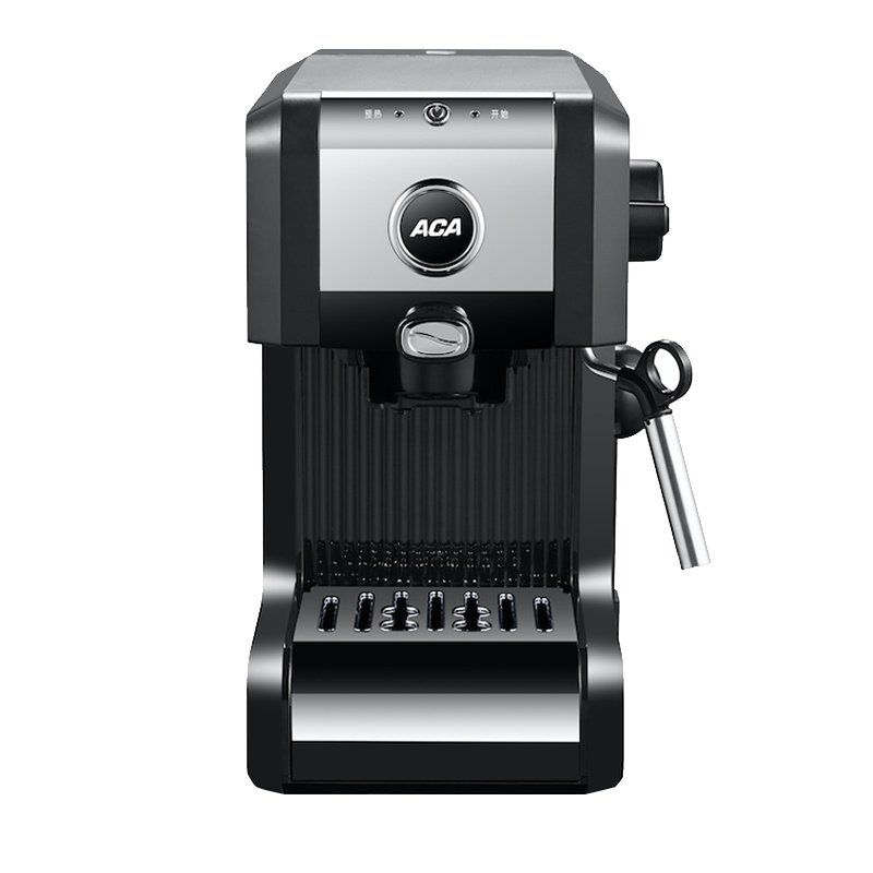 北美电器(ACA)压力咖啡壶AC-E20A 家用小型半自动蒸汽迷你商用打奶泡机免压粉办公网红咖啡机