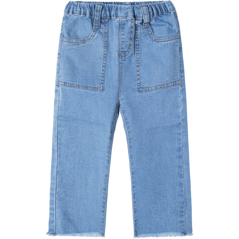 贝贝怡男童秋季时尚休闲直筒牛仔裤193K470