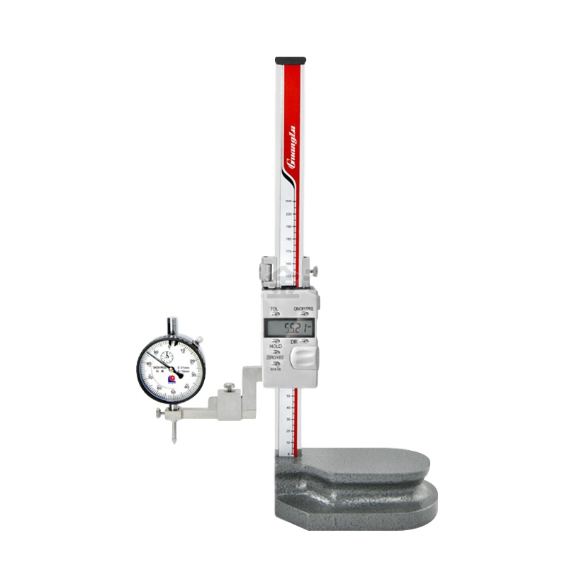 广陆（guanglu）高度电子数显数字游标卡尺 200/300/500 金属壳 不锈钢材质 0-300mm_0.01mm