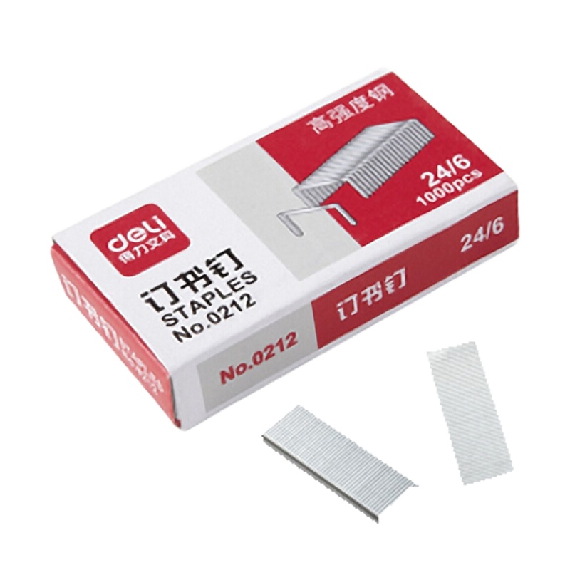 得力 订书针订书钉 批发迷你订书机 钉子10盒装 0212