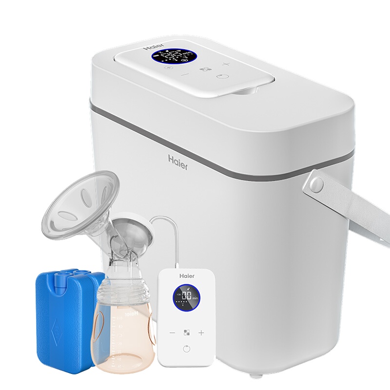 海尔(Haier)电动吸奶器单边充电自动便携吸乳挤奶器静音待产包储奶包背奶包XN/MD-HB203