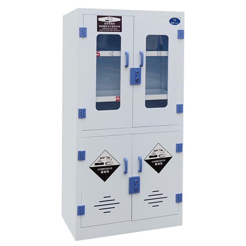 [一鹏]PP酸碱柜 四门实验室化学药品安全柜 耐防腐蚀强酸强碱双锁试剂储存柜