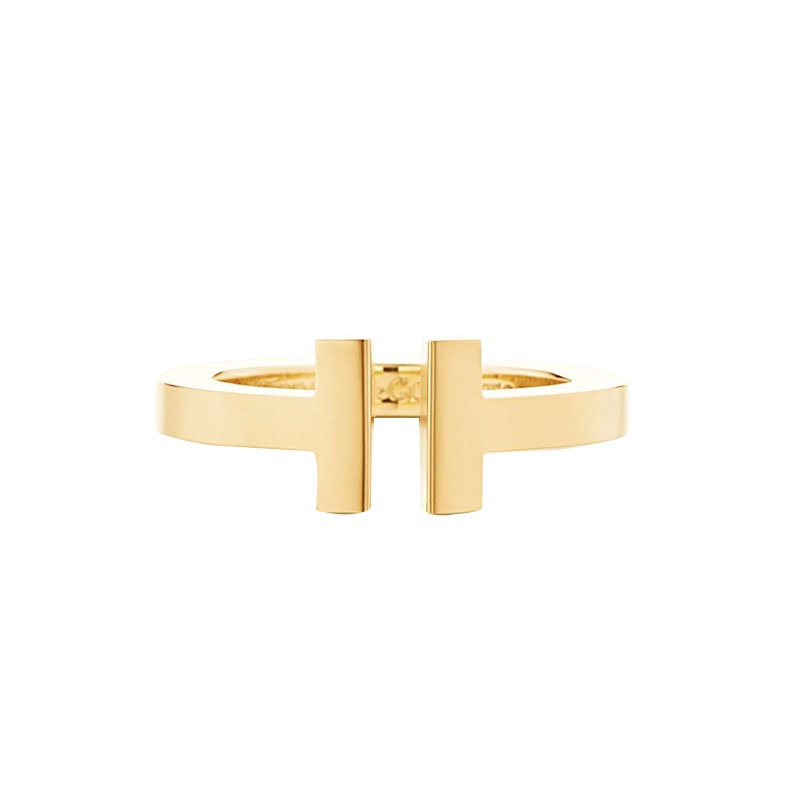 蒂芙尼 Tiffany & Co. T系列 18K金 时尚方形戒指33279507