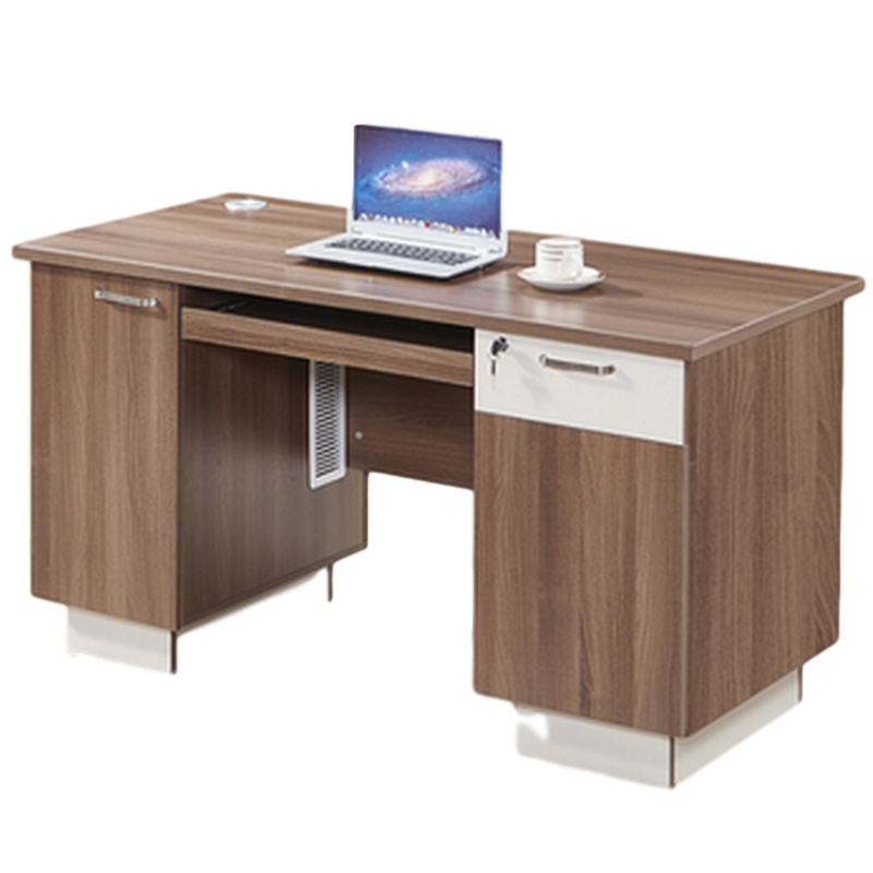 逐鹿中原HD系列免漆板办公桌办公屏风班台HD-16简约现代 1.4*0.7办公桌