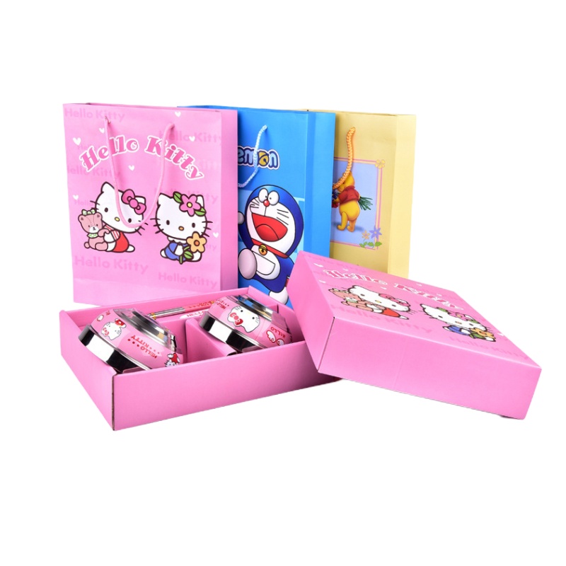 不锈钢卡通餐具三件套