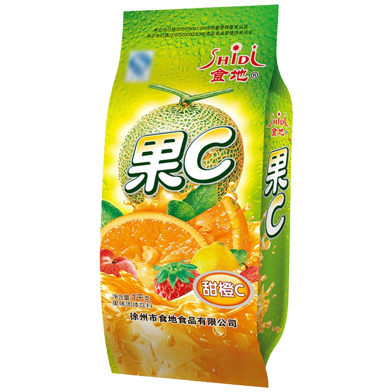 食地果维C 1kg/袋 冲饮果汁粉甜橙果味饮料粉速溶