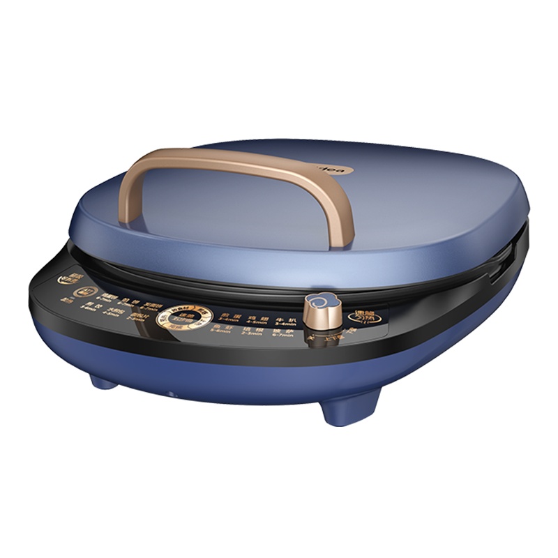 美的(Midea)电饼铛煎烤微电脑式悬浮式烤盘上下盘单独加热不粘煎饼烙饼机智能电饼铛MC-JK30X4-100
