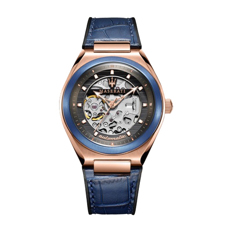 玛莎拉蒂MASERATI POTENZA系列透底时尚防水机械男表R8821139002