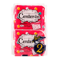 尤妮佳CENTER-IN贴身丝薄透气日用卫生巾21cm*20片x2