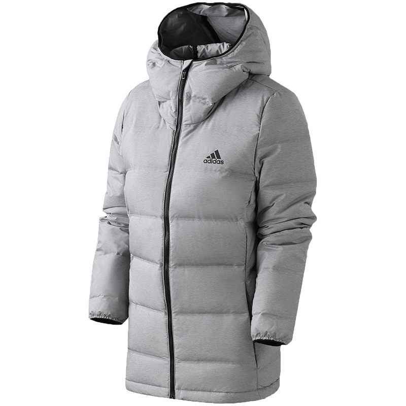 adidas女装服羽绒服户外保暖外套夹克休闲运动服CZ1385 M CZ1385灰色