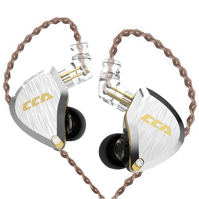 艾普奇 CCA C12十二单元圈铁监听级HiFi耳机入耳式高音质diy发烧重低音耳塞手机电脑有线降噪电竞游戏吃鸡K歌耳麦