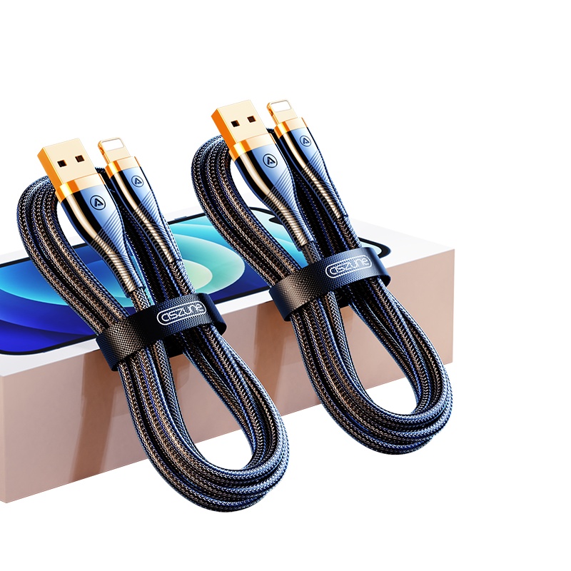 邻家-苹果第六代带灯快充线-黑色1米（1）