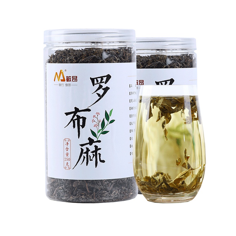 敏昂(M)条形罗布麻茶 500克 瓶装新疆野生嫩叶罗布麻