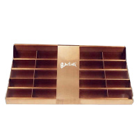 售楼部名片夹高档定制多层多孔名片架子酒店大堂前台不锈钢名片盒