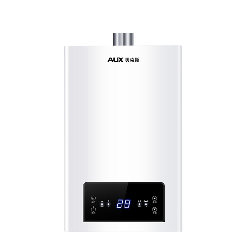 奥克斯(AUX)燃气热水器JSQ23-DA16即热式家用出租12升液化气智能变频恒温强排式速热低压启动