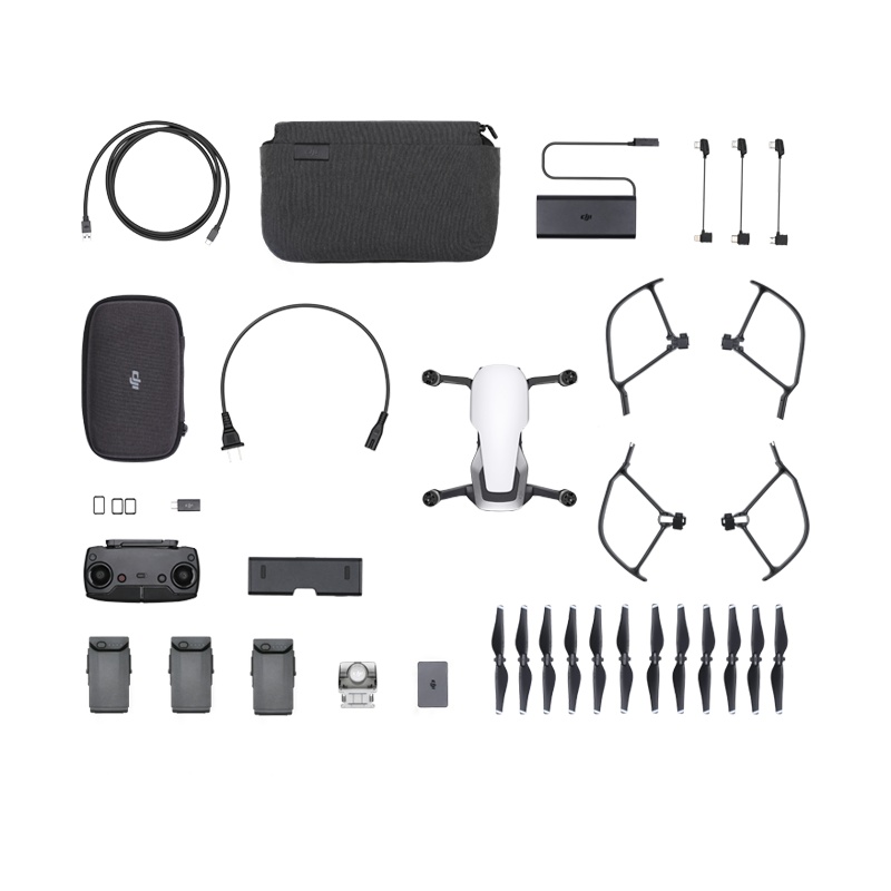 DJI 大疆 无人机 御Mavic Air 便携可折叠 4K超清航拍 旅行无人机 全能套装 (雪域白)