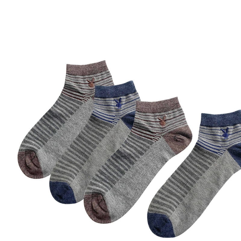 花花公子男士中筒袜竹炭纤维休闲袜男袜子2701-1双装