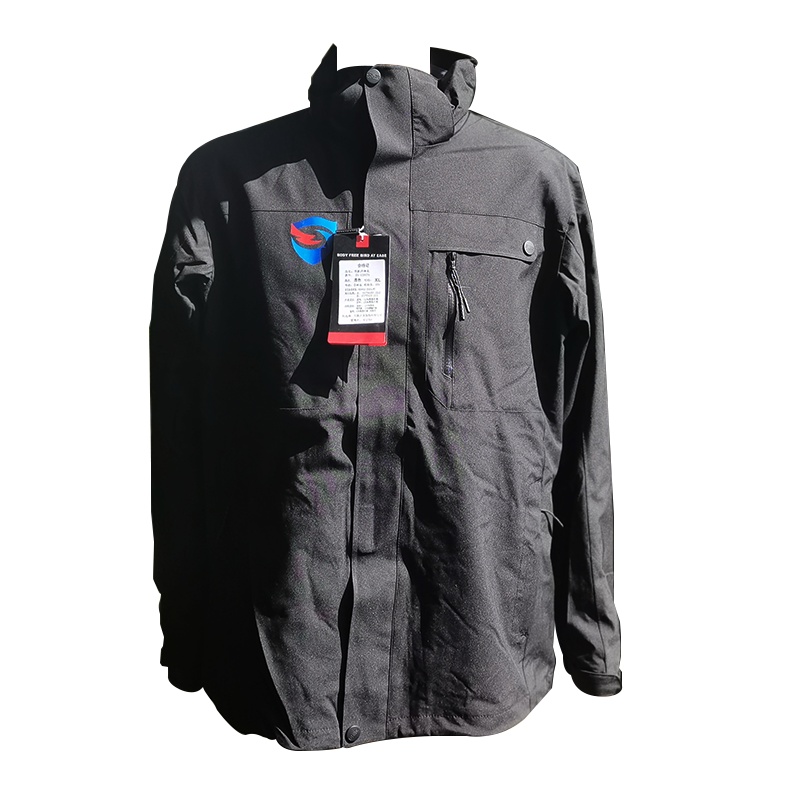 凯圣蓝连帽防风外套三合一冲锋衣