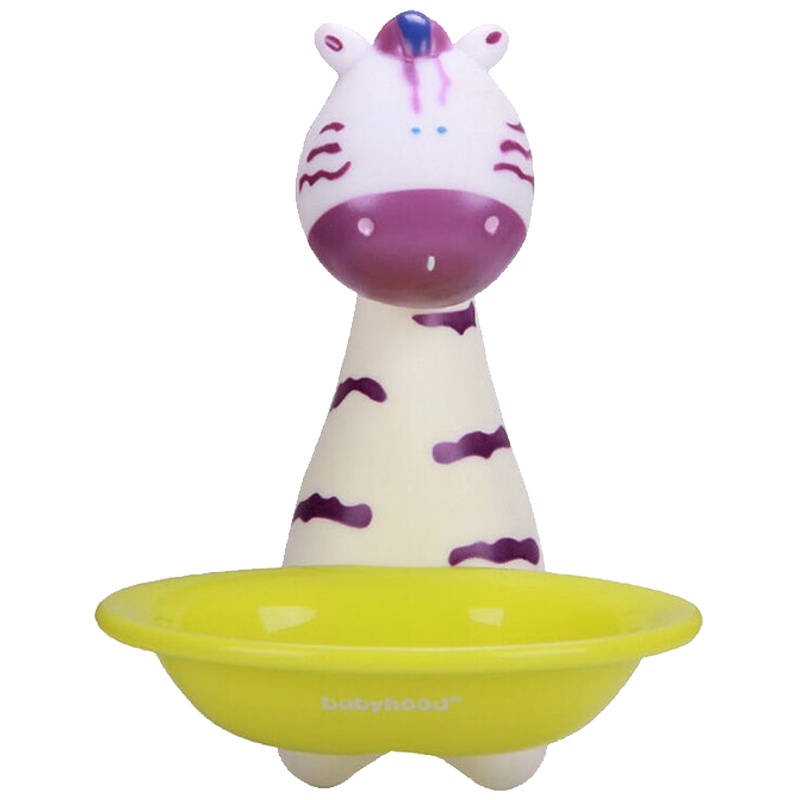 世纪宝贝(babyhood) 儿童卡通肥皂架 肥皂托吸盘壁式 BH-704 斑马