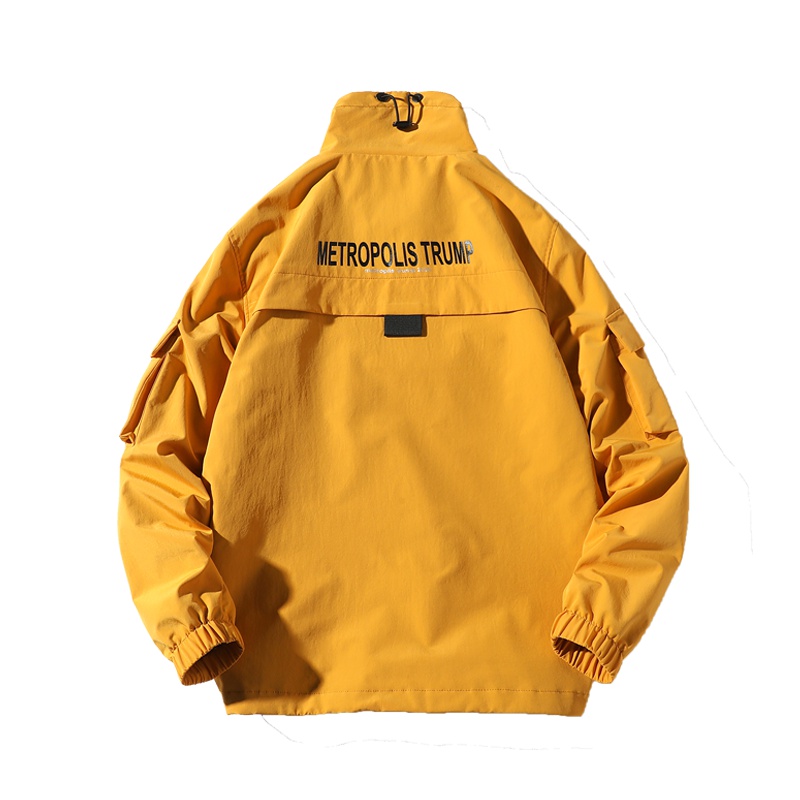 稻草人夹克男2019春秋新品套头立领外套衣服青年男士休闲上衣