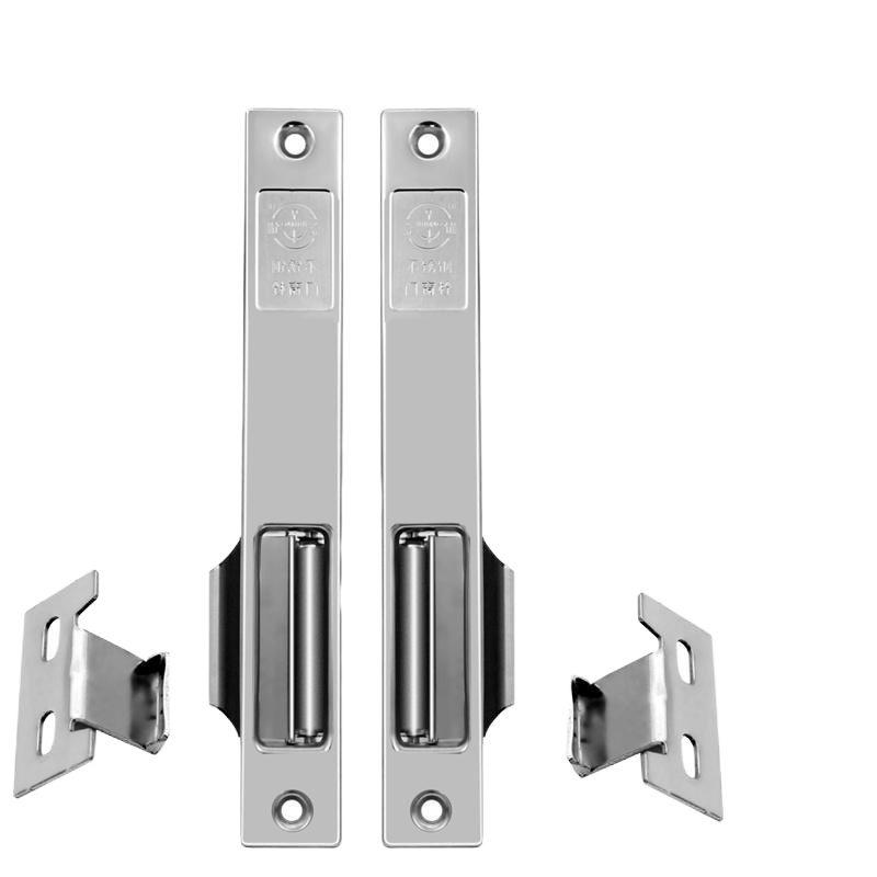 三维工匠推拉窗锁落地窗锁扣90型横移窗锁钩老式塑钢窗户锁铝合金窗锁 花色房门安全扣