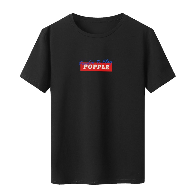 POPPLE翔豪 创意印花 时尚潮趣圆领休闲系列棉T恤上衣