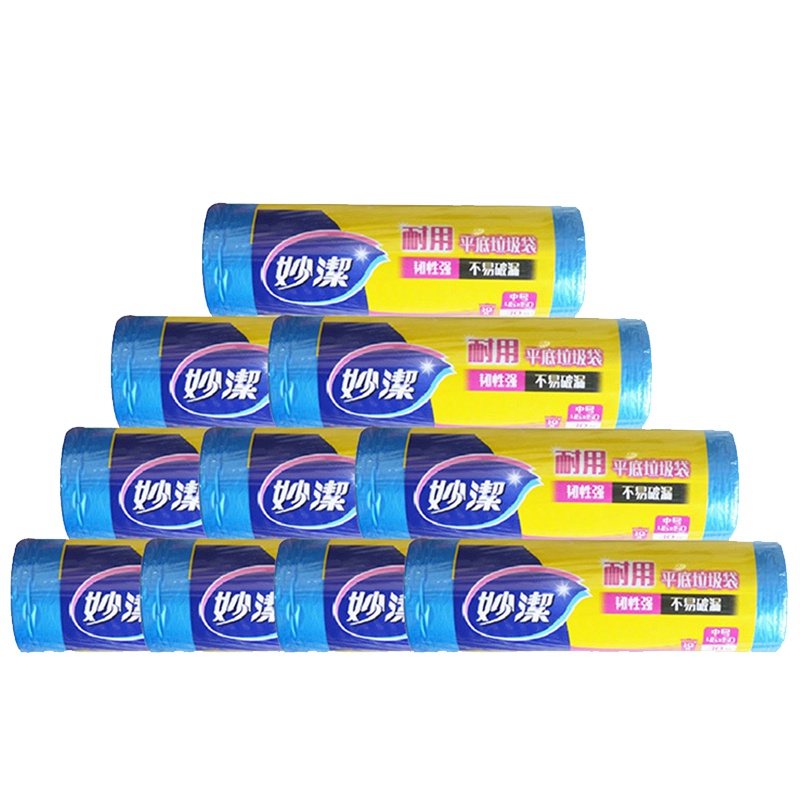 妙洁 垃圾袋 耐用平底中号10升 (45×50cm×30只)