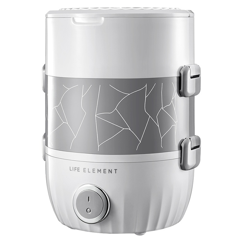 生活元素（LIFE ELEMENT）电热饭盒DFH-F2001便携饭盒/锅/2L大容量 不锈钢内胆 机械式加热