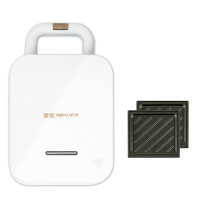 金正(NiNTAUS)三明治机白色单盘 家用多功能轻食机 网红早餐机加热吐司烤面包机 带三明治盘 三明治炉GH8002