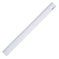 得力(deli) 塑料直尺20cm/30cm/40cm厘米学生尺子文具绘图制图刻度尺 40cm 6240