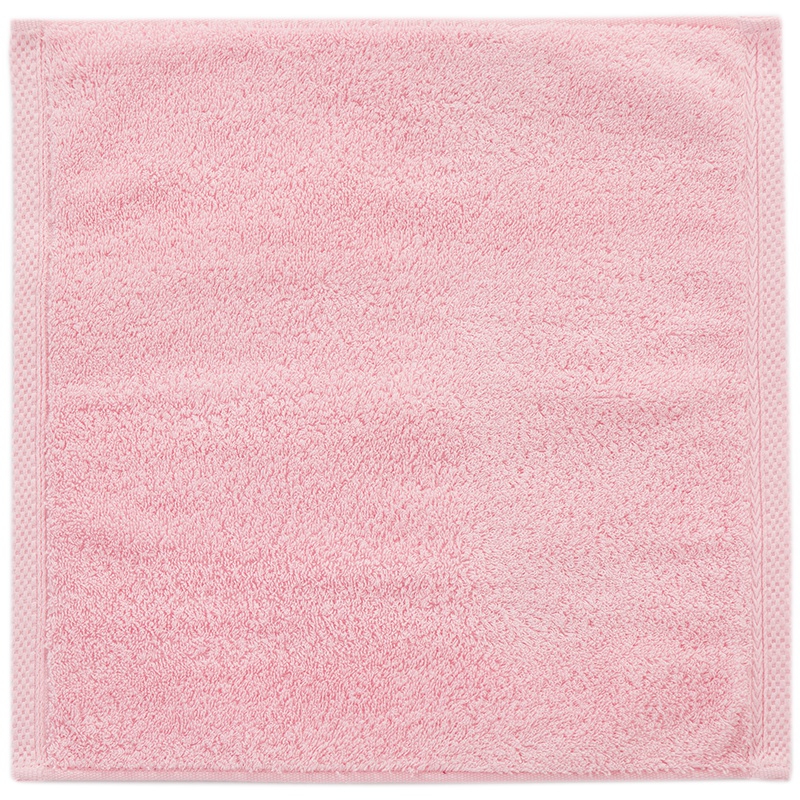 LOVO 纯棉素色方巾4条装