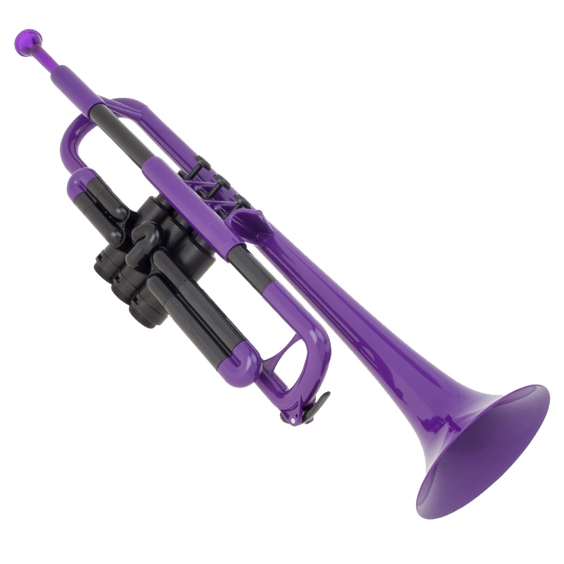 英国新款专业演奏pTrupet皮朋塑料铜管乐器降B调小号初学考级紫色
